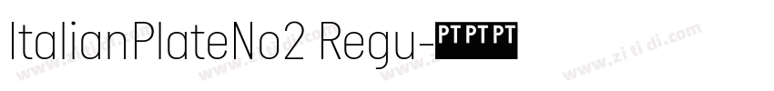ItalianPlateNo2 Regu字体转换